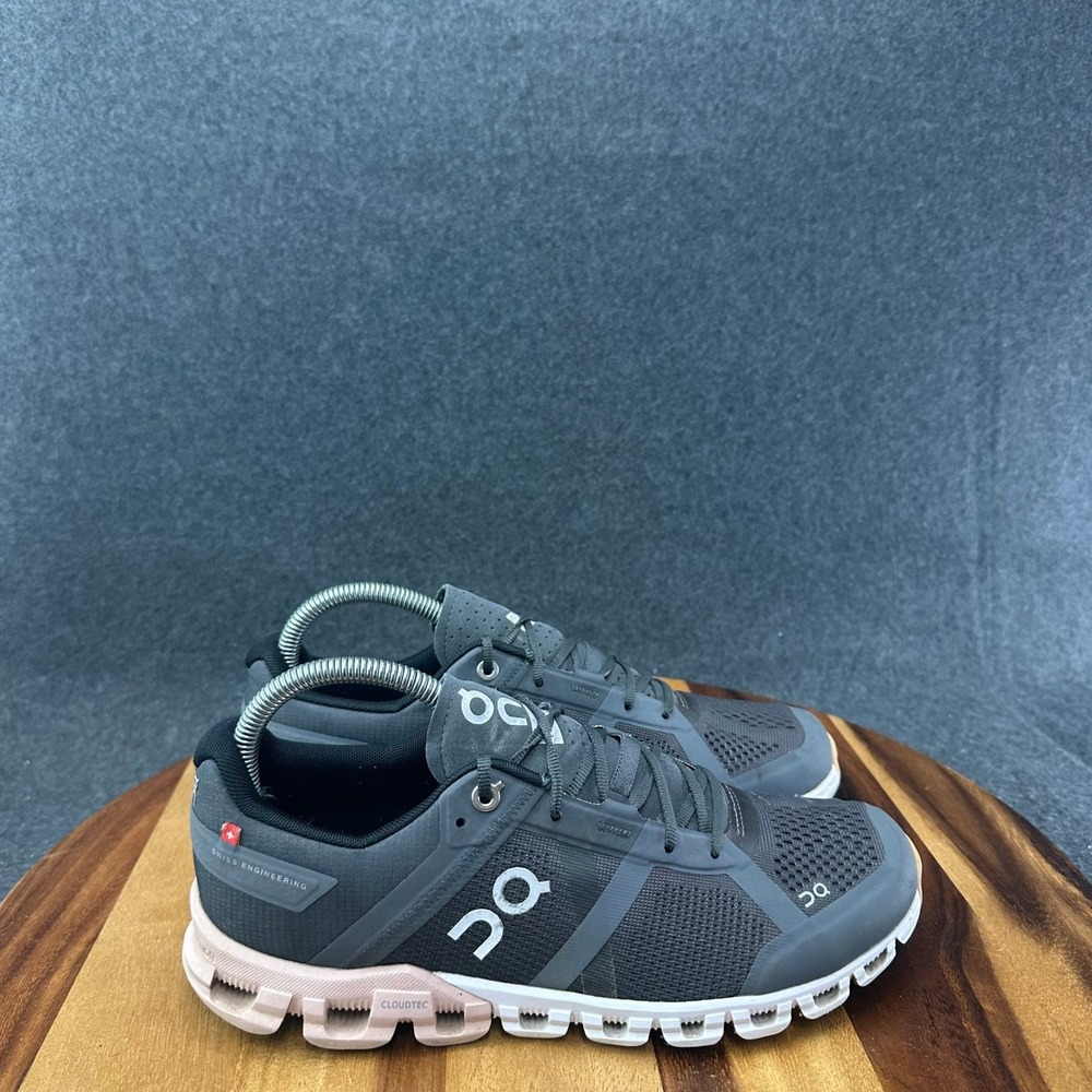 ON Running Cloudflow Women's Size 8 Running Shoes Sneakers Rock Rose Gray Pink